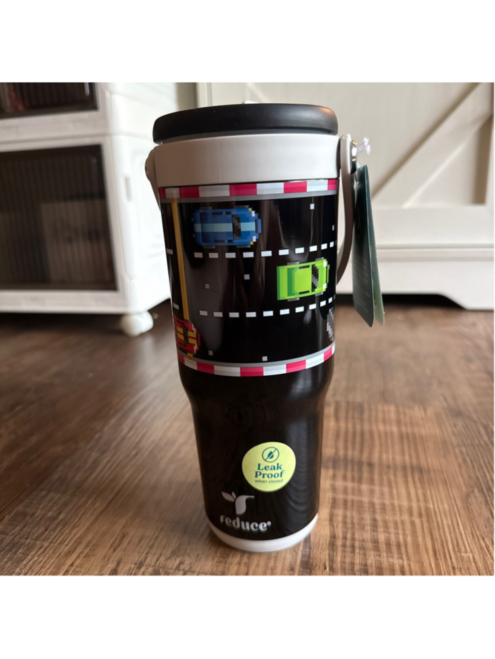 Reduce Chiller Go 24oz Drinkware Tumbler Black White Pixel Car Print